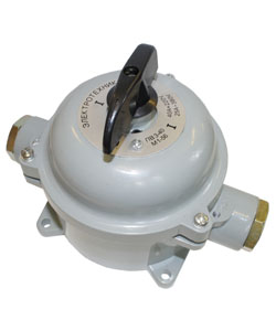 Переключатель пакетный ПП 2-16/Н2 М1 сил. 56 (16А, силуминовый корпус, IP56)