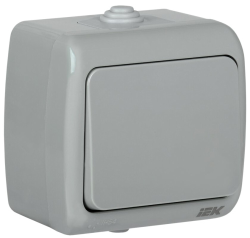 Выключатель 1-клавишный для открытой установки 10А IP54 ВС-20-1-0-А AQUATIC GENERICA