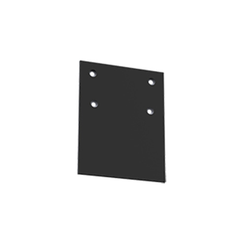 Крышка торцевая Т-Лайн черный RAL9005 в комплекте с крепежными элементами 1шт