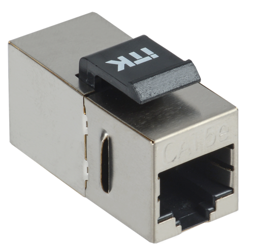 ITK Проходной адаптер кат. 5E FTP RJ45-RJ45 Keystone Jack