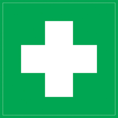 Самоклеящаяся этикетка 150х150мм "Медицинская аптечка" IEK