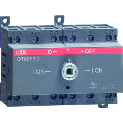 Рубильник реверсивный OT63 F3C 63А (45А AC23) ABB 1SCA105338R1001