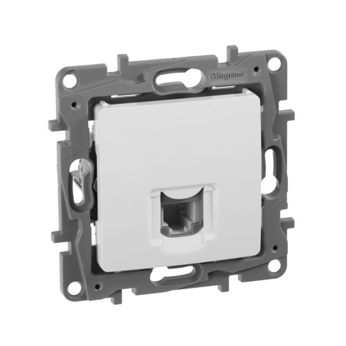 Розетка телефонная RJ11 белый ETIKA