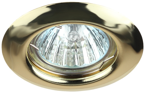 Светильник встраиваемый штампованный ЭРА ST3 GD под лампу MR16 GU5.3 золото