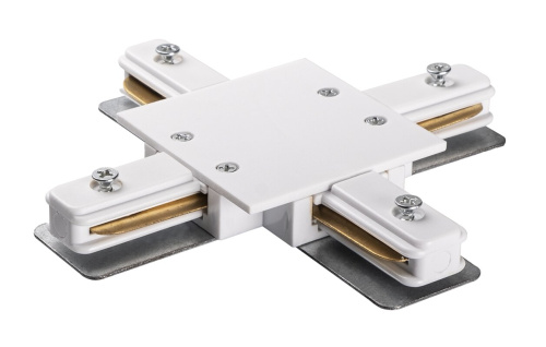 Аксессуар к шинопроводу PTR/R CX-WH Коннектор белый  X -обр. (встраиваемый) Jazzway