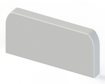 Заглушка (105x50) (2 шт) белый EKF C-Line
