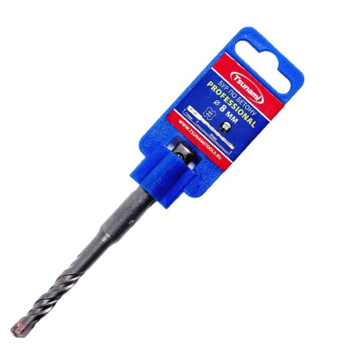 Бур по бетону 8х110/60 SDS-plus PROFESSIONAL TSUNAMI 