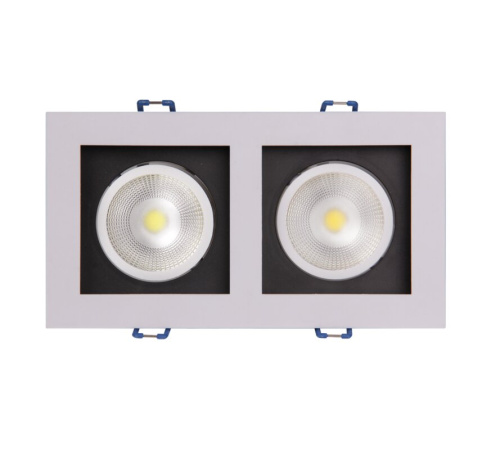 Светильник встраиваемый карданный PSP-S 212  2x8W 4000K 55° White IP40