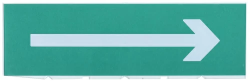 Сменное табло "Направление к эвакуационному выходу направо" зеленый фон для "Топаз" IEK