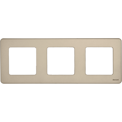 Рамка 3-местная шампань INSPIRIA