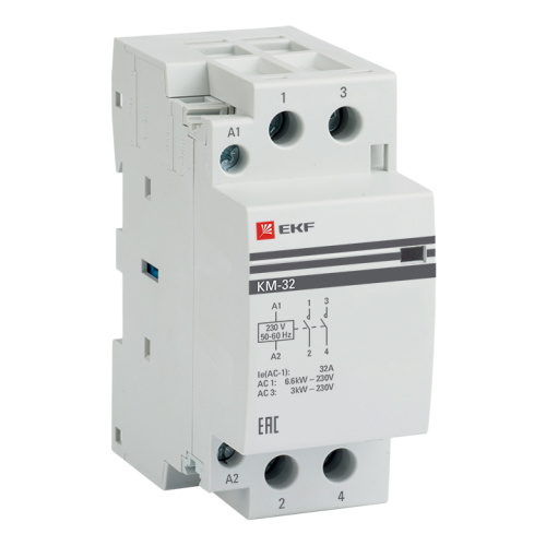 Контактор модульный КМ 32А 2NO 230В АС (2 мод.) PROXIMA EKF