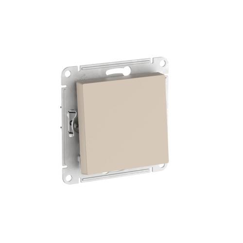 Выключатель 1-клавишный, сх.1, 10АХ, механизм, быстрозажим.клем., ПЕСОЧНЫЙ, ATLASDESIGN