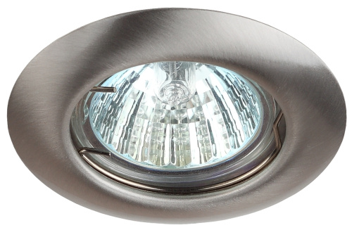 Светильник встраиваемый штампованный ЭРА ST3 SN под лампу MR16 GU5.3 сатин никель