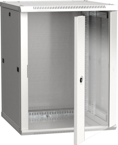 Шкаф LINEA W 18U 600x600 мм дверь стекло, RAL7035 ITK