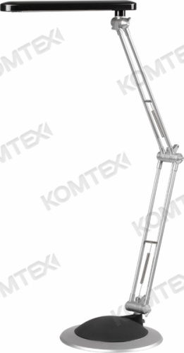 Светильник LIRA 0702 02/4000К настольный черный cо струбциной 7Вт, 25ЛЕД, 520Лм, 220В, 30000ч КОМТЕХ