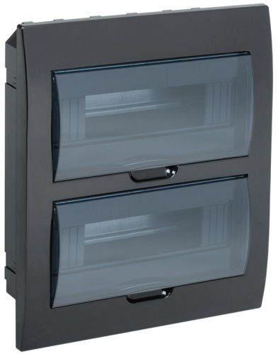 Корпус пластиковый ЩРВ-П-24 IP41 черный KREPTA 3 IEK