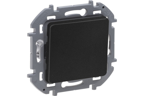 Выключатель 1-клавишный схема 1 10АХ безвинтовые зажимы антрацит INSPIRIA