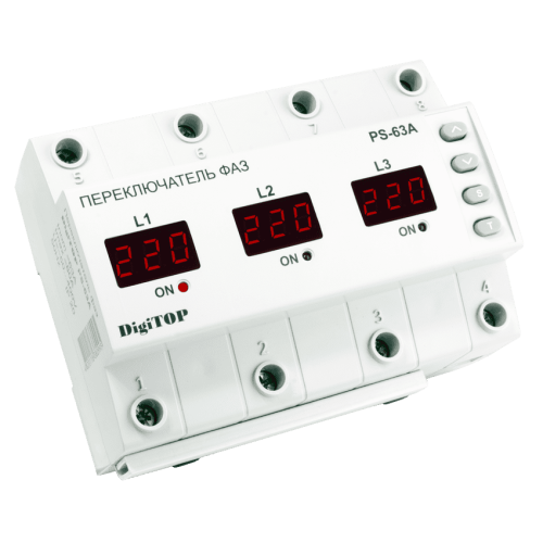 Переключатель фаз PS-63A DigiTop
