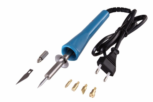 Выжигатель (набор паяльник - выжигатель), пирограф, 30Вт, 230В, 420-450°C, 6 насадок, блистер REXANT