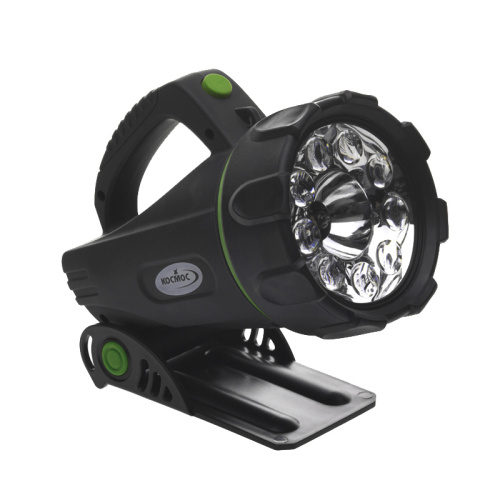 Фонарь Космос АР1500SLEDRUB обрезиненный корпус 8W+9, 4V2AH