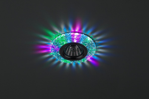 Светильник DK LD4 SL/RGB ЭРА декор cо светодиодной подсветкой( мультиколор), прозрачный