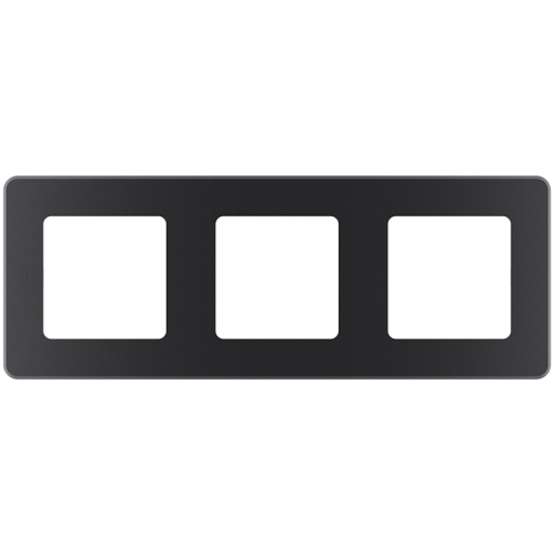 Рамка 3-местная антрацит INSPIRIA