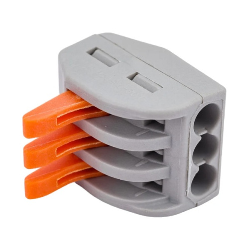 Строительно-монтажная клемма СМК 222-413 серая 1 шт (Dynel)