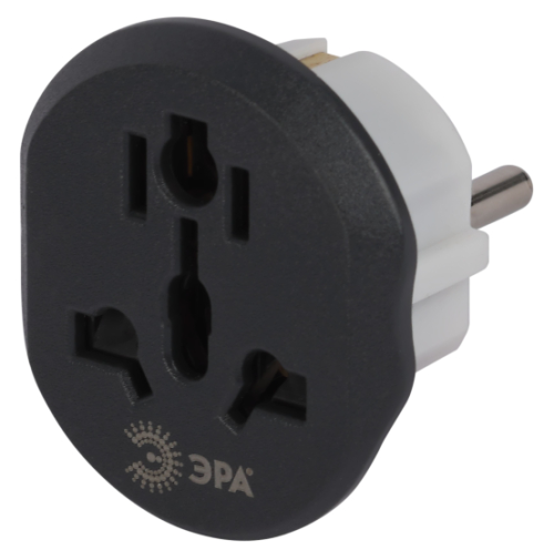 Разветвитель электрический ЭРА SP-1e-UVL универсальный на 1 розетку 16А белый