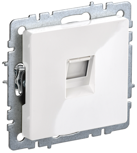 Розетка компьютерная RJ45 кат.5E РК10-БрБ белый