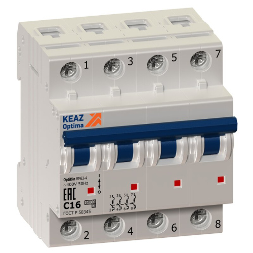 Автомат OptiDin BM63-4C2-УХЛ3