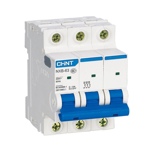 Авт. выкл. NXB-63S 3P 25А 4,5кА х-ка С (R) (CHINT)