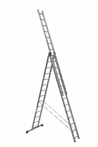 Лестница алюминиевая трехсекционная универсальная (3х14)