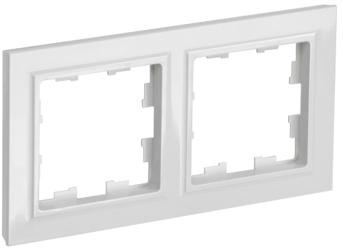 Рамка 2-местная РУ-2-БрБ белый BRITE IEK