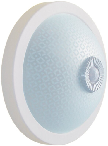 Светильник НПО3236Д белый 2х25 с датчиком движения ИЭК