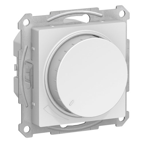 Светорегулятор (диммер) поворотно-нажимной, LED, RC, 400Вт, механизм, БЕЛЫЙ ATLASDESIGN