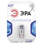Батарейки ЭРА A27-1BL SUPER Alkaline (40/160/19200)
