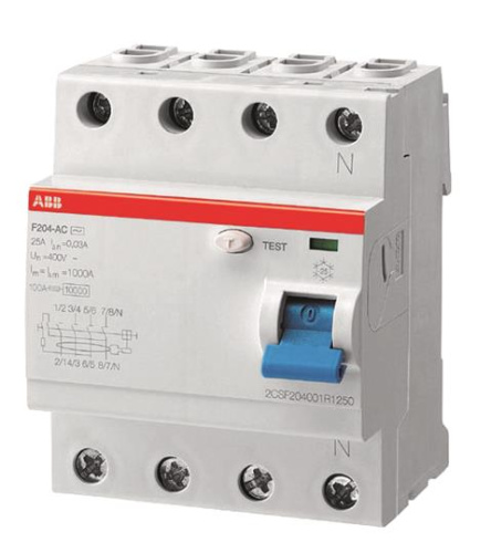Выкл.диф.тока 4мод. F204 AC-25/0,3 ABB