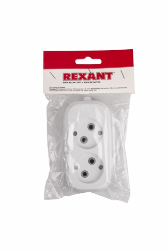 Колодка 2 гнезда без заземления REXANT