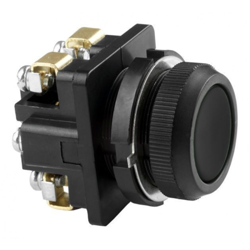 Выключатель кнопочный КЕ 011/2 черн 1з+1р пластик