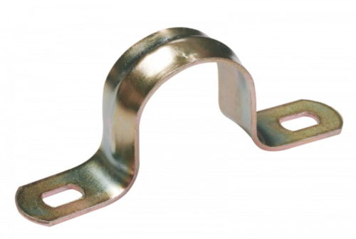 Скоба метал. двухлапковая ИЭК d21-22мм