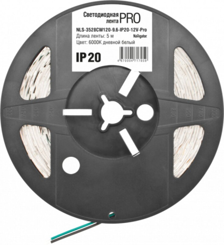 Светодиодная лента Navigator 71 705 NLS-3528CW120-9.6-IP20-12V-Pro R5