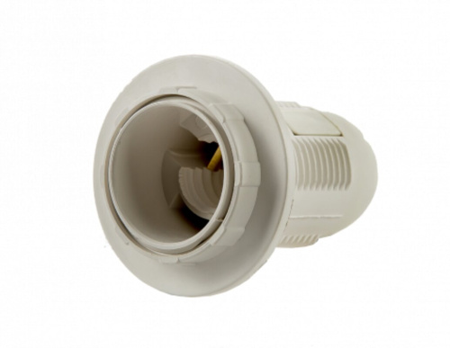 Патрон Е14-ППК пластиковый с прижимным кольцом IN HOME