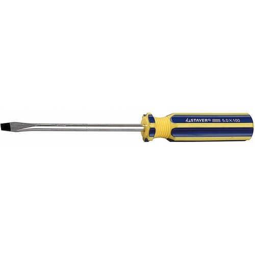 Отвертка STAYER "MASTER", Сr-V, SL 8,0х150мм