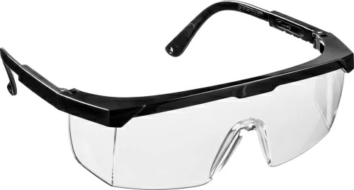 Защитные прозрачные очки STAYER PRO-5 монолинза с дополнительной боковой защитой, открытого типа