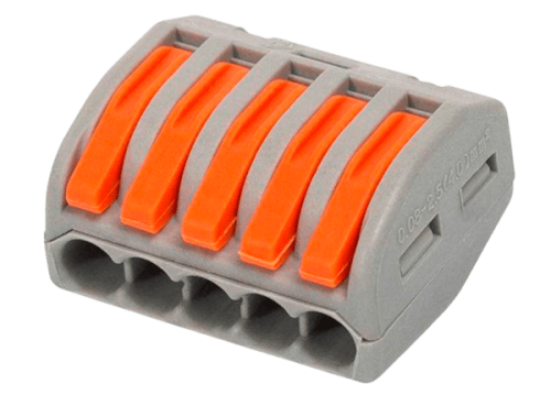 Строительно-монтажная клемма СМК 222-415 серая 1 шт (Dynel)