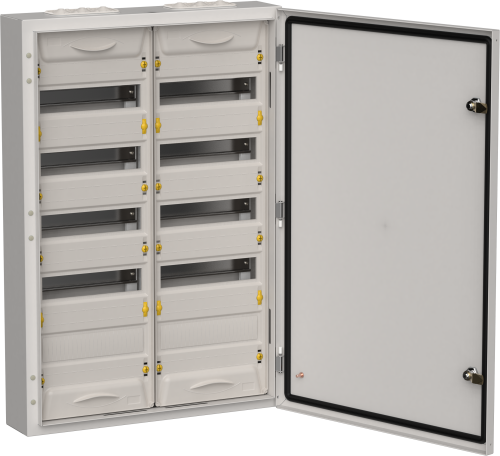 Корпус металлический ЩРн-120 (2х60) 835х570х140мм IP54 серый (одна дверь) TITAN 5 IEK