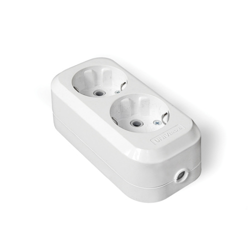 Колодка 2 гн с/з АБС-пластик