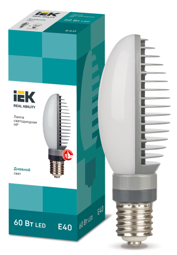 Лампа светодиодная HP 60Вт 120град 230В 5000К E40 пов. цоколь IEK