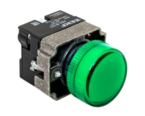 Лампа сигнальная BV63 зеленая 24В EKF